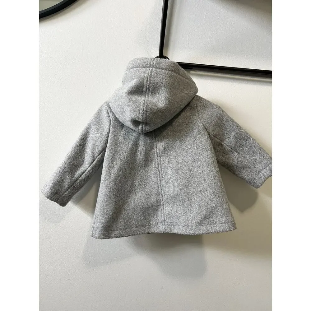 Old Navy wool blend baby girl coat size 6-12m